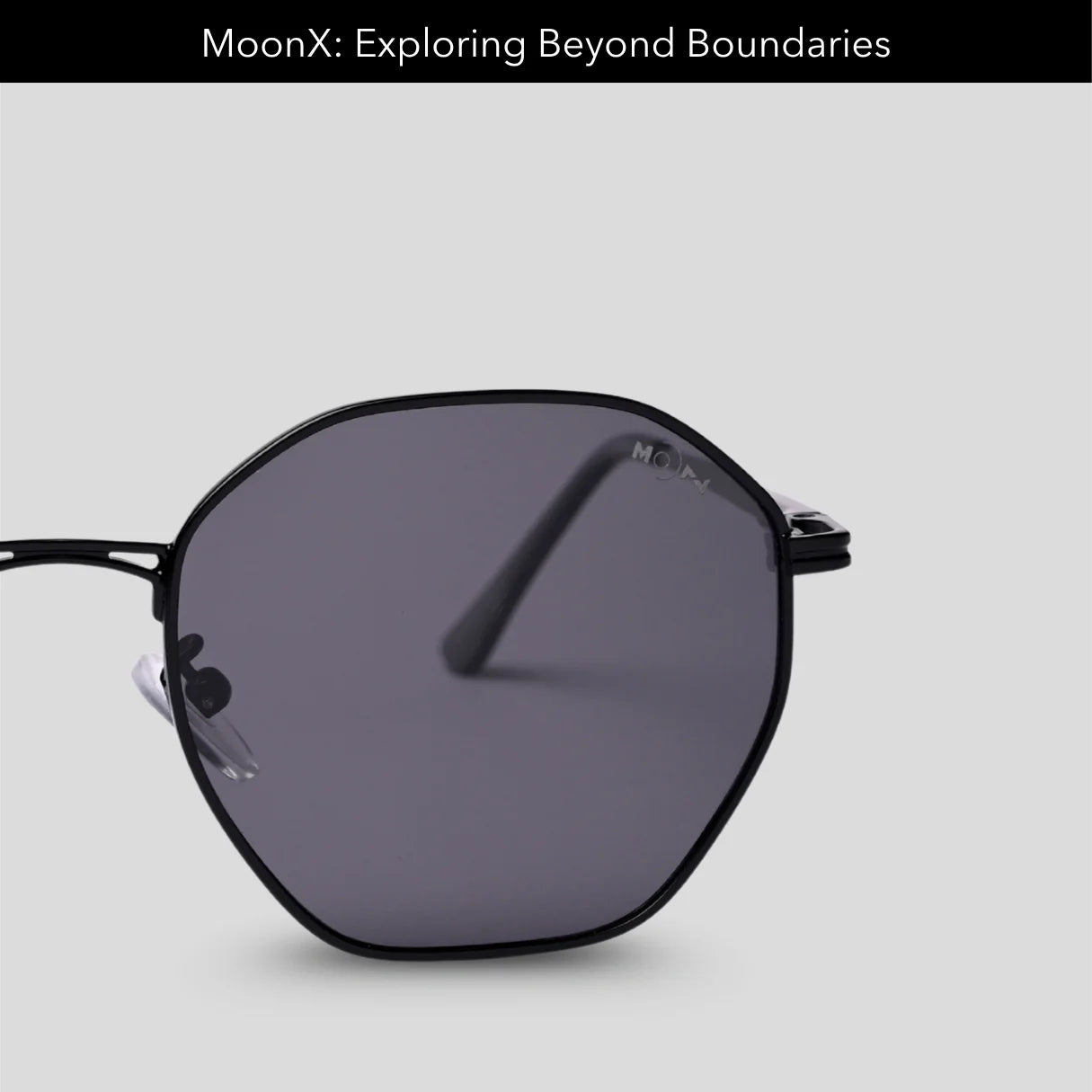 MOONX MIRANDA S1 – UV400 Geometric Round Metal Sunglasses (Unisex)