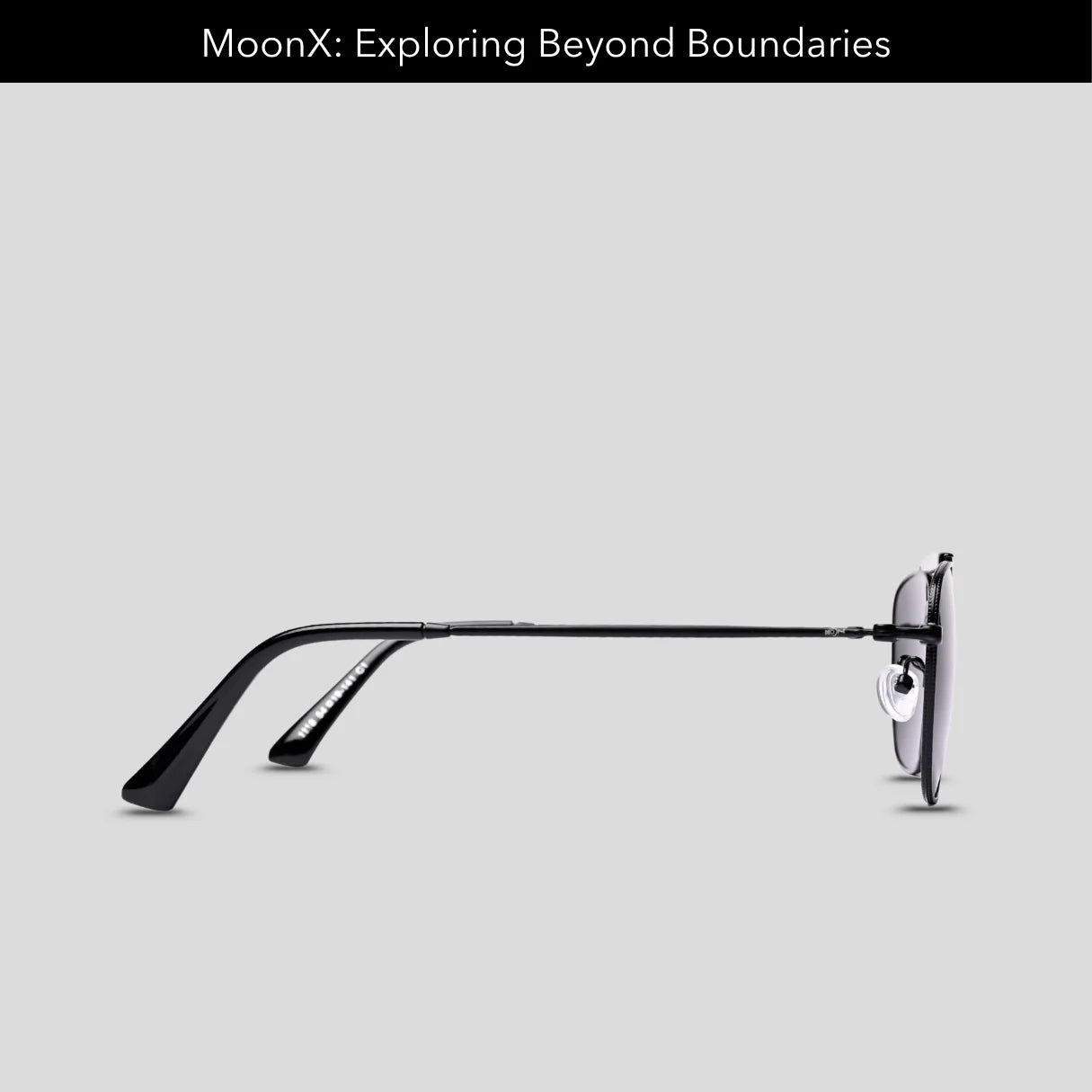MOONX LEO – UV400 Double‑Bridge Compact Metal Sunglasses (Unisex)