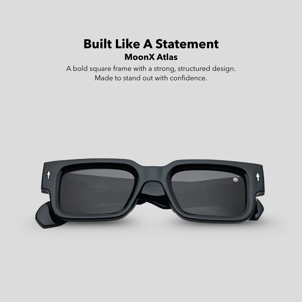 MOONX ATLAS – UV400 Bold & Rectangular Sunglasses (Unisex)