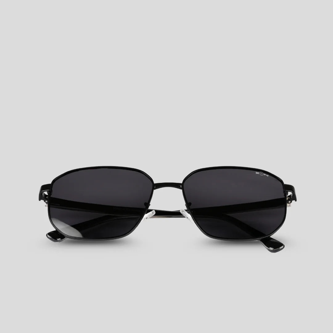 MOONX BRONZ – Polarised Square Metal Frame Sunglasses (Unisex)
