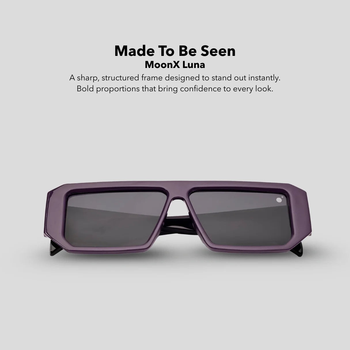 MOONX LUNA S3 - UV400 Premium & Bold Rectangular Frame Sunglasses