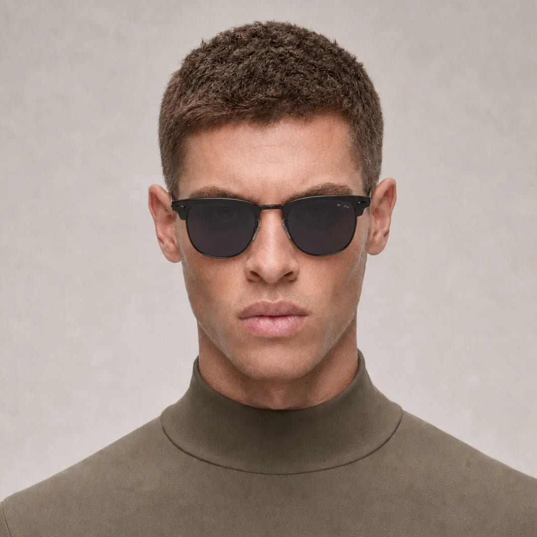 MOONX CLASSIC CLUB S1 – Polarised Clubmaster Sunglasses (Unisex)