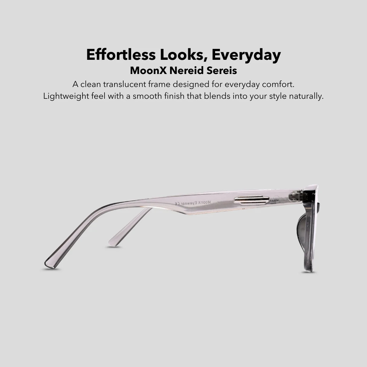 MOONX NEREID S1 – UV400 Cat‑Eye Metal Sunglasses (Unisex)