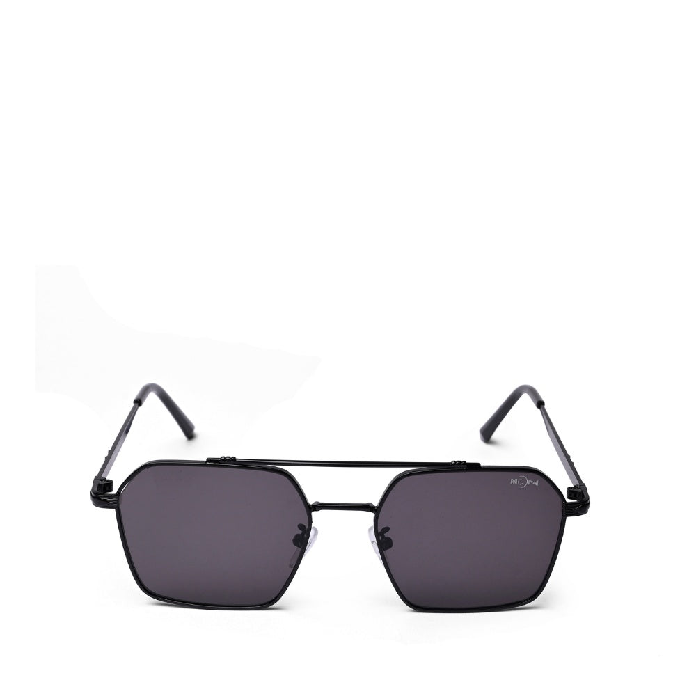 MOONX RISE S1 – UV400 Rectangular Metal Frame Sunglasses (Unisex)