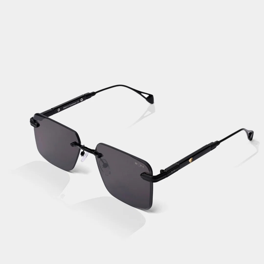 MOONX CALLISTO S1 – UV400 Rimless Rectangular Sunglasses (Unisex)
