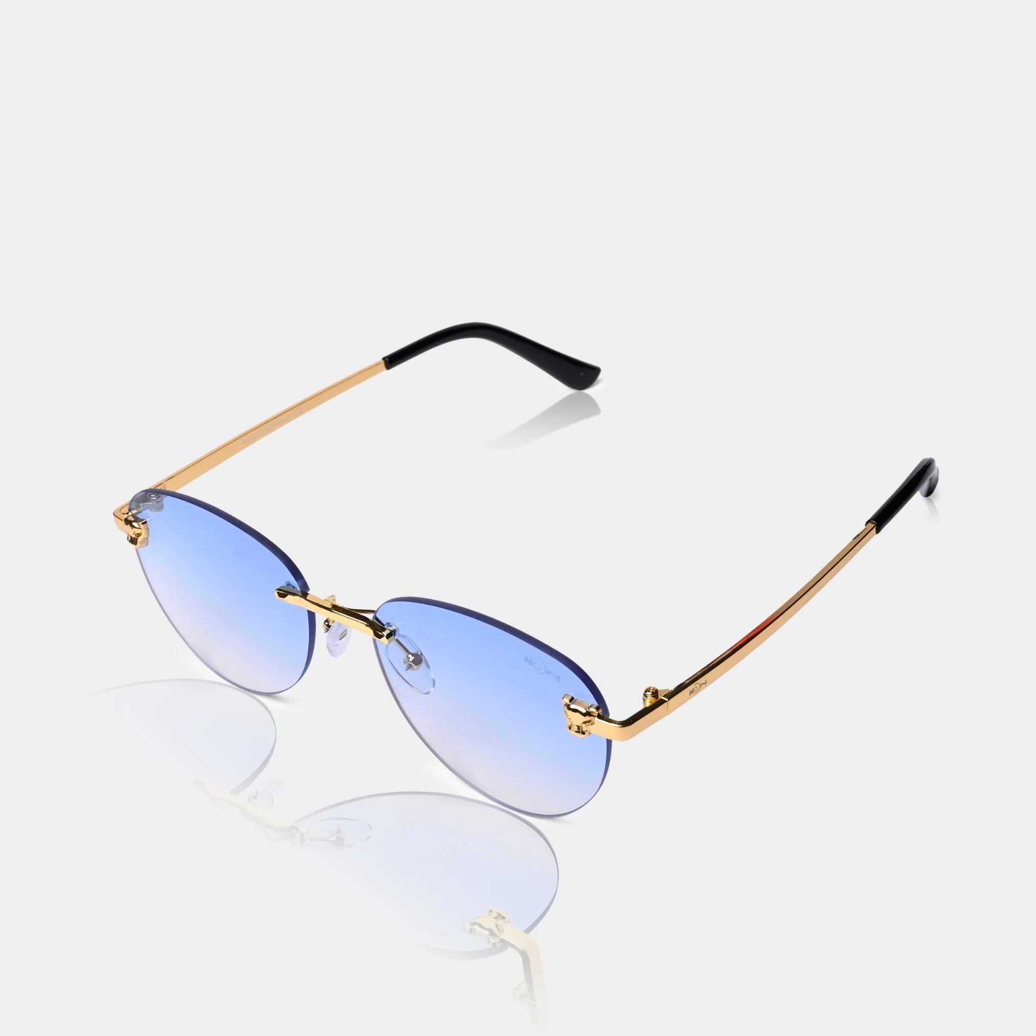 MOONX HIMALIA S3 - UV400 Rimless Oval Sunglasses