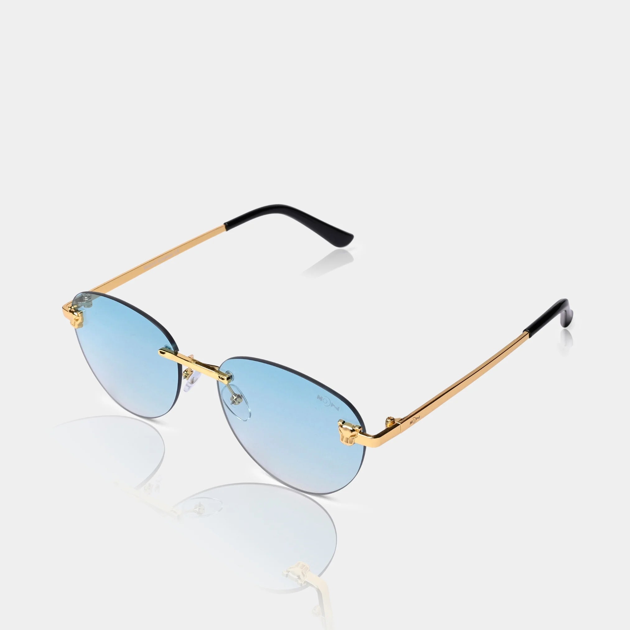 MOONX HIMALIA S2 - UV400 Rimless Oval Sunglasses