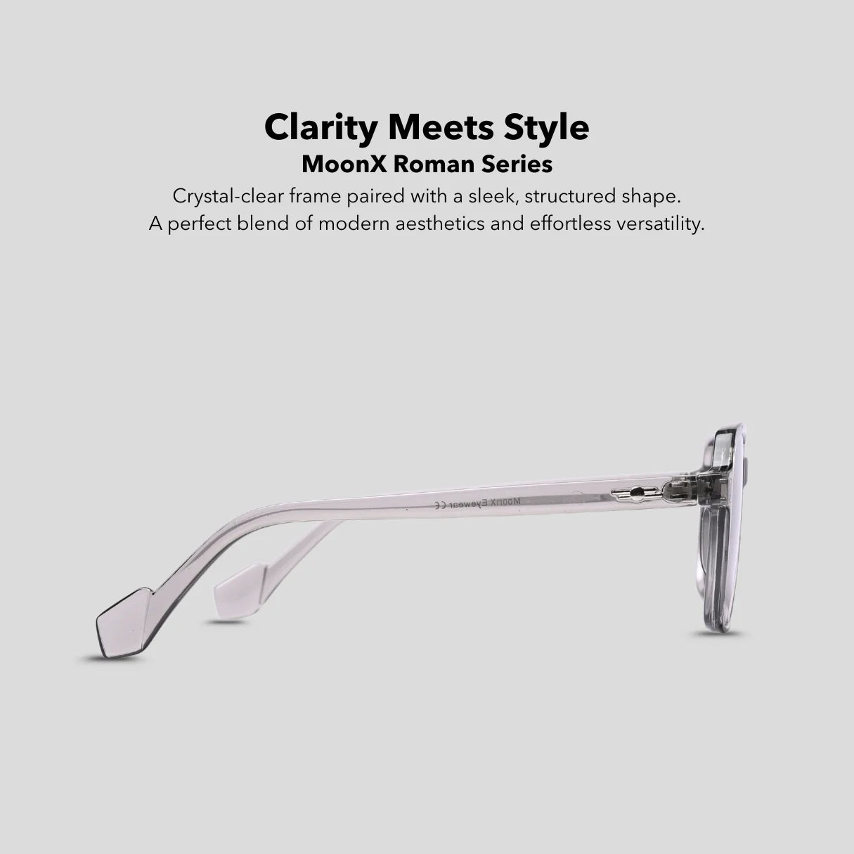MOONX ROMAN S1 – UV400 Square PC Frame Sunglasses (Unisex)