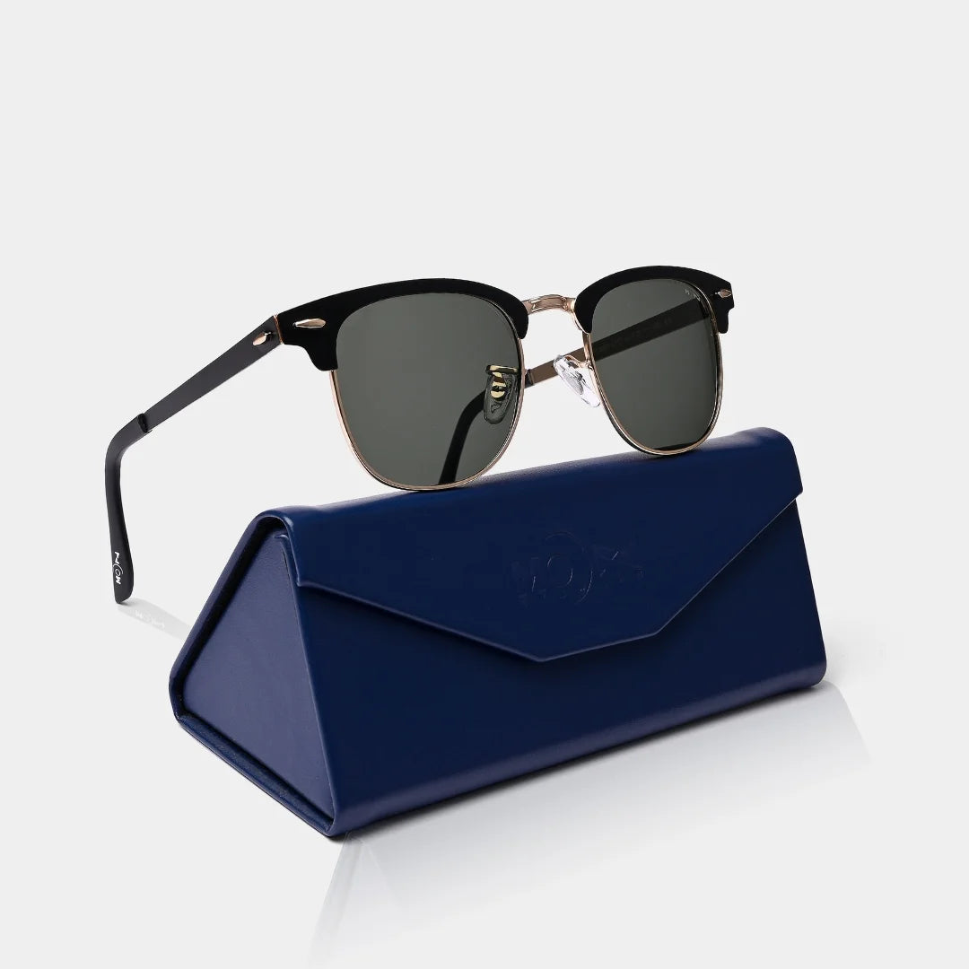 MOONX CLASSIC CLUB S2 – Polarised Clubmaster Sunglasses (Unisex)