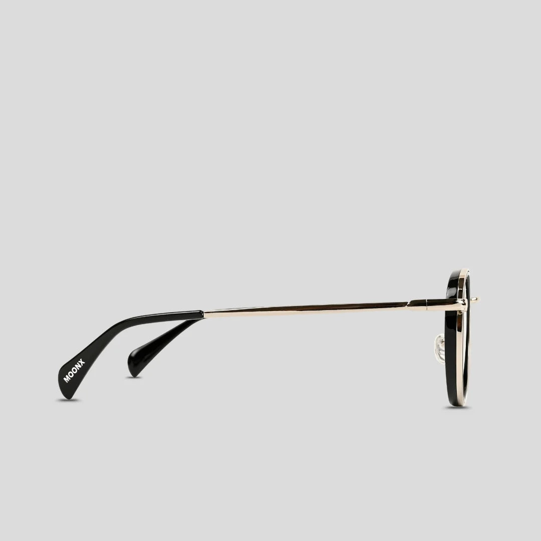 MOONX GALAXY S15 – UV400 Round Metal Luxury Sunglasses (Unisex)