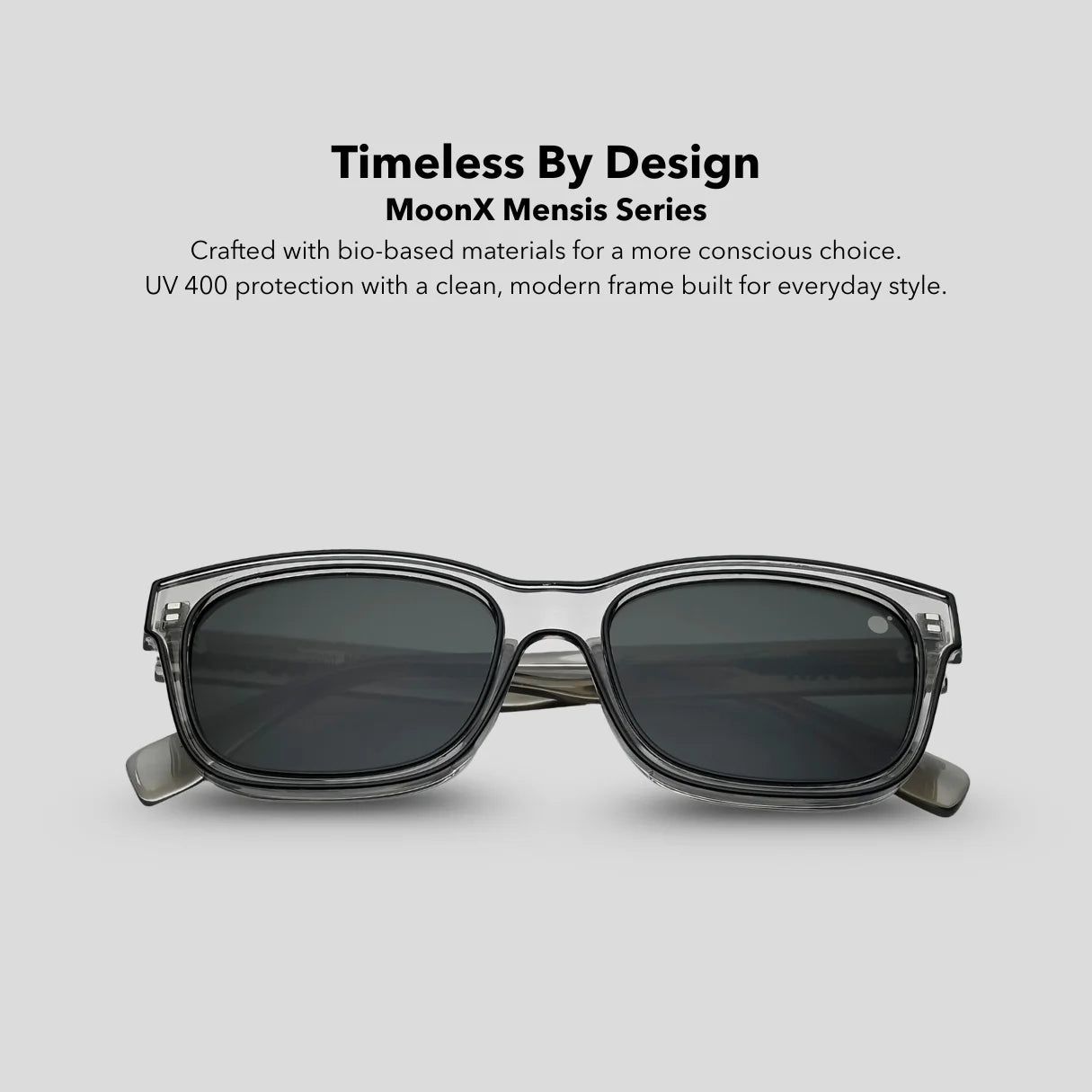 MOONX MENSIS S3 – UV400 Rectangular Sunglasses (Unisex)