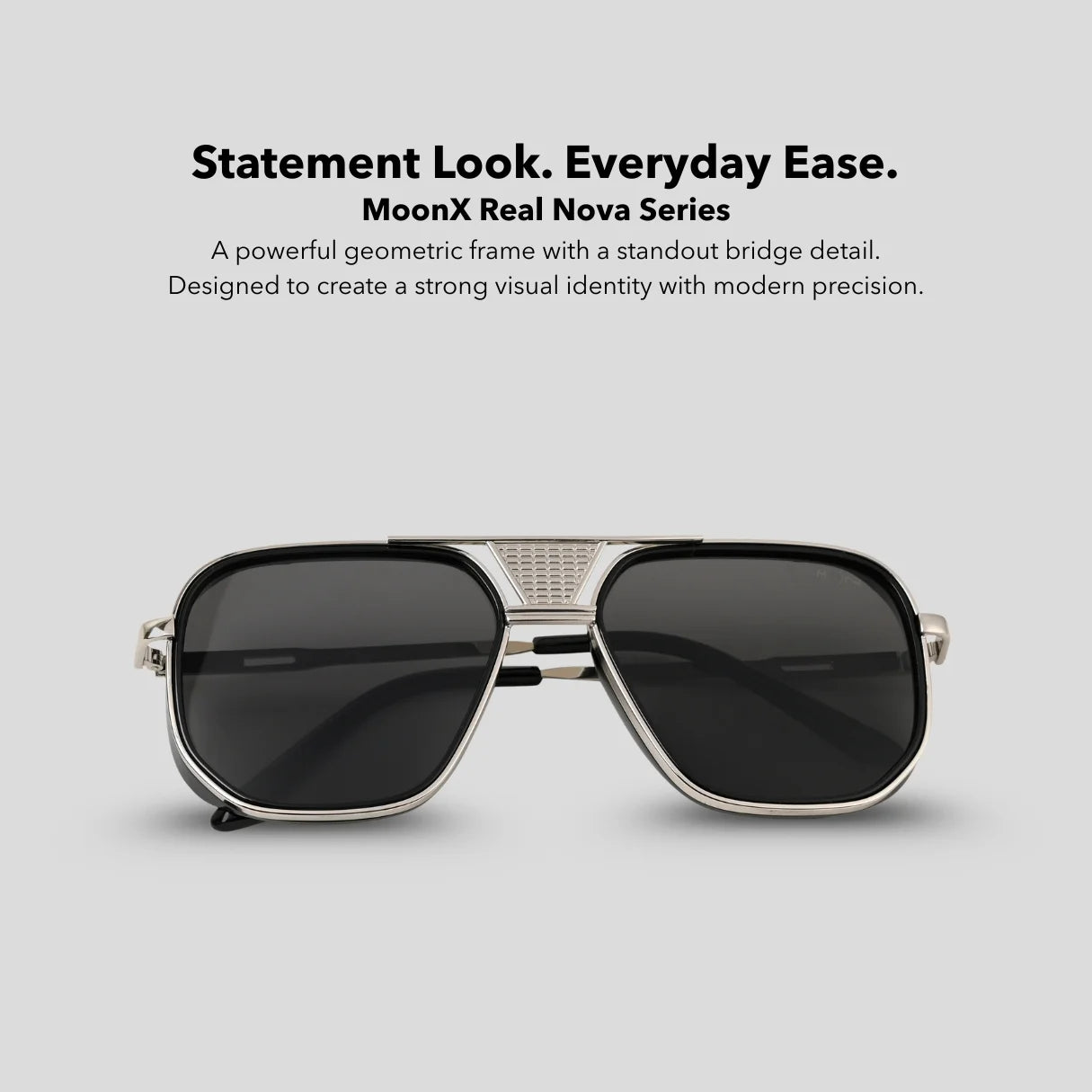 MOONX REAL NOVA S3 – UV400 Aviator Metal Frame Sunglasses (Unisex)