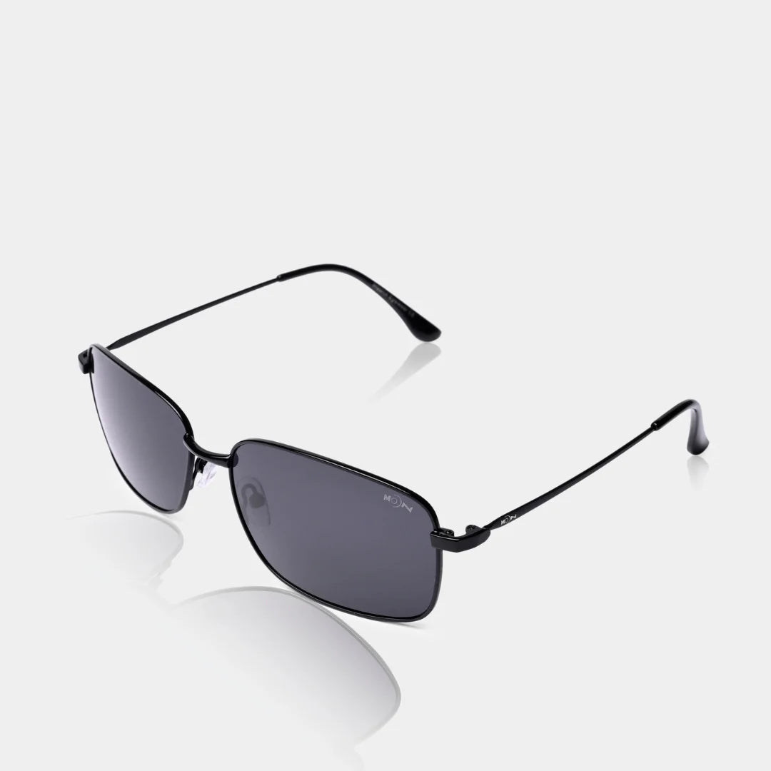 MOONX EXPOSE S1 – Polarised Metal Wrap‑Around Sunglasses (Unisex)