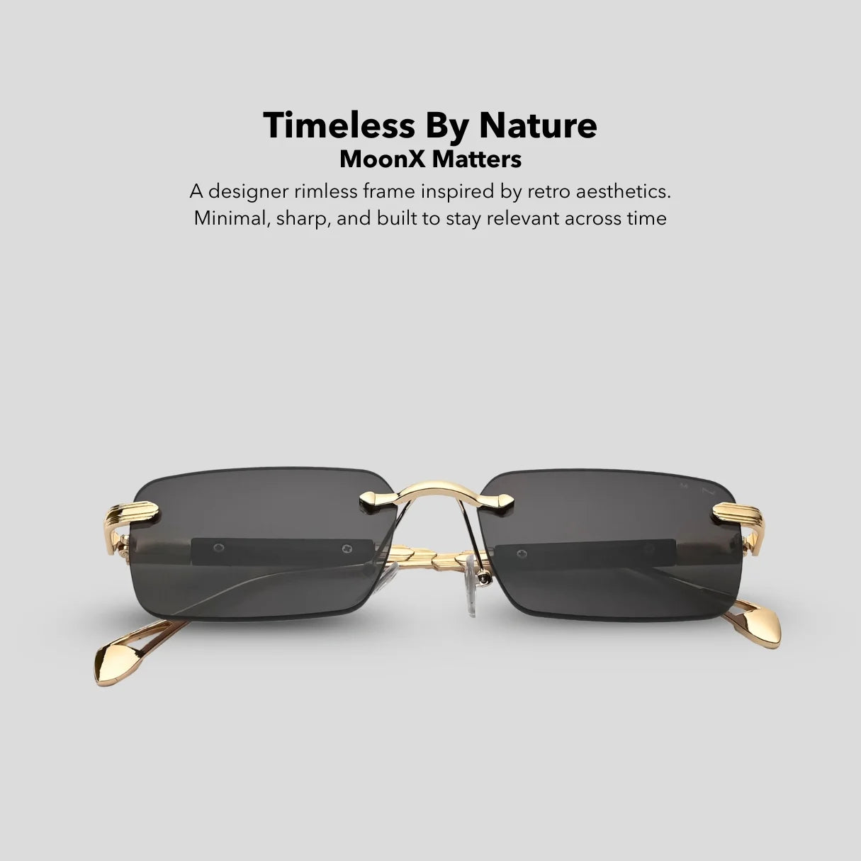 MOONX MATTERS S4 - UV400 Luxury Rimless Sunglasses