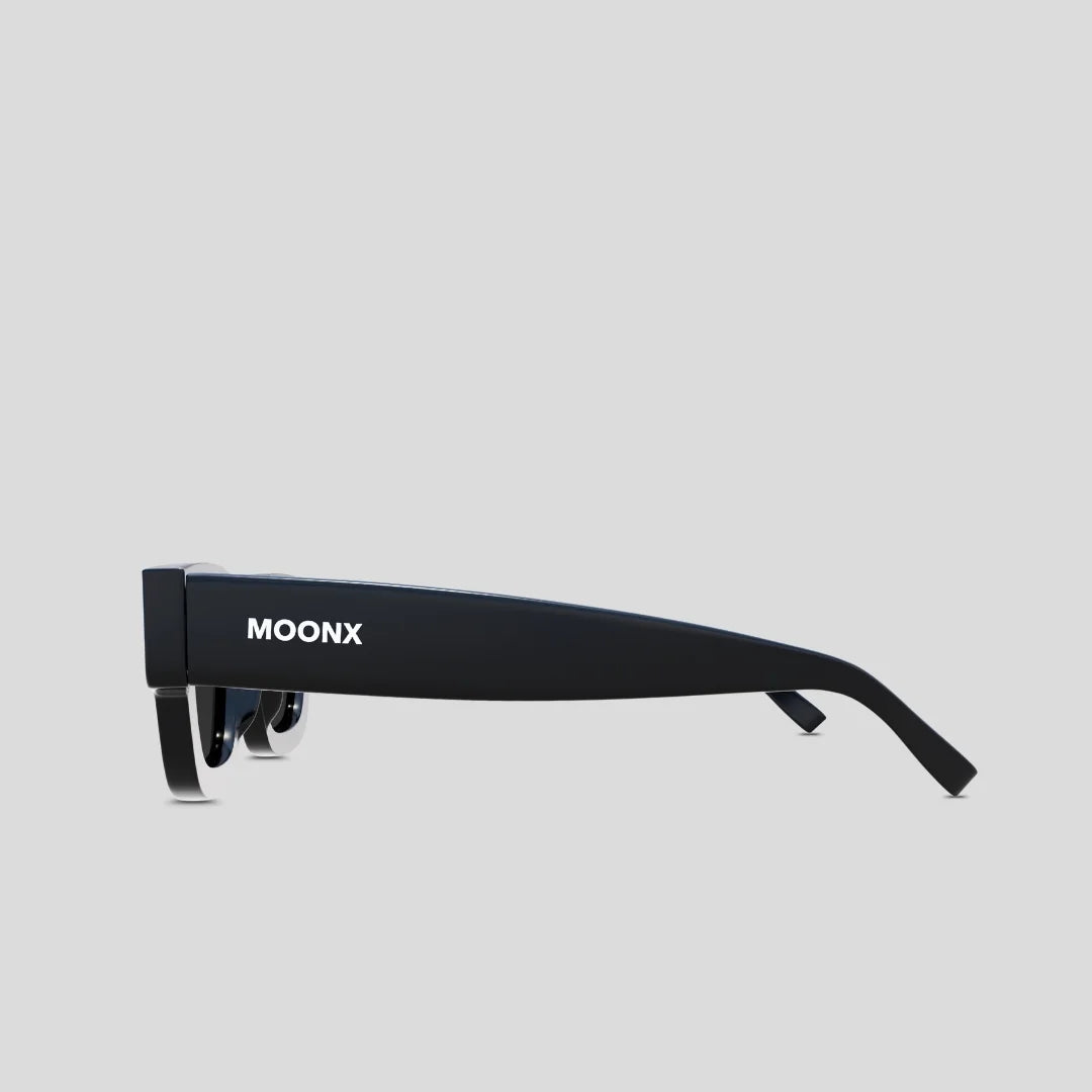MOONX DARK STONE – UV400 Classic Bold Rectangular Sunglasses (Unisex)