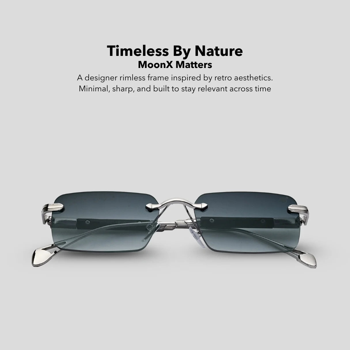 MOONX MATTERS S3 (EXCLUSIVE) - UV400 Luxury Rimless Sunglasses
