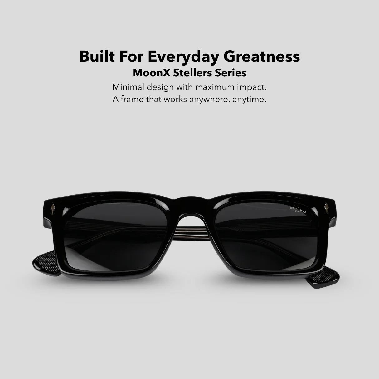 MOONX STELLERS S1 – UV400 Rectangular Modern Sunglasses (Unisex)