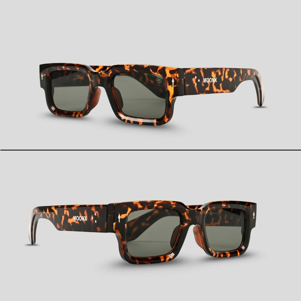 MOONX ATLAS S5 – UV400 Bold & Rectangular Sunglasses (Unisex)