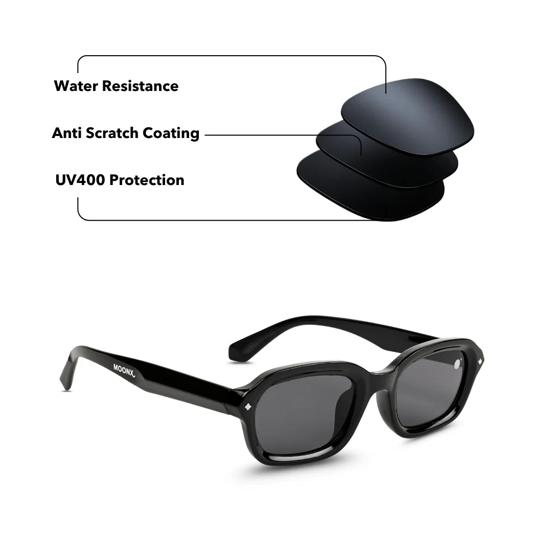 MOONX BLACKEYE S1 – UV400 Retro Sunglasses (Unisex)