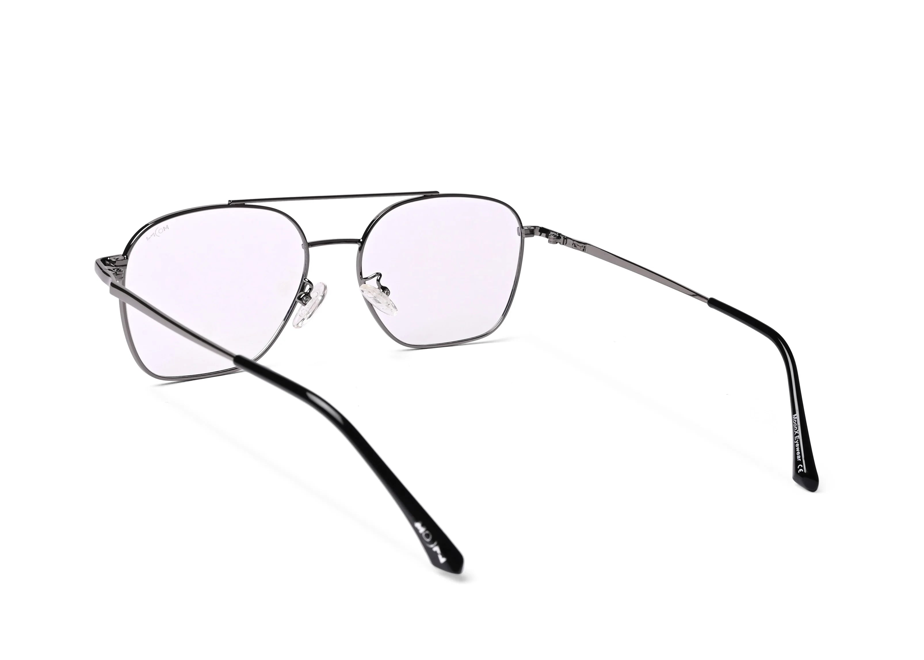MOONX TRANZ (Anti-Blue) – Rectangular Anti-Blue Light Glasses (Unisex)