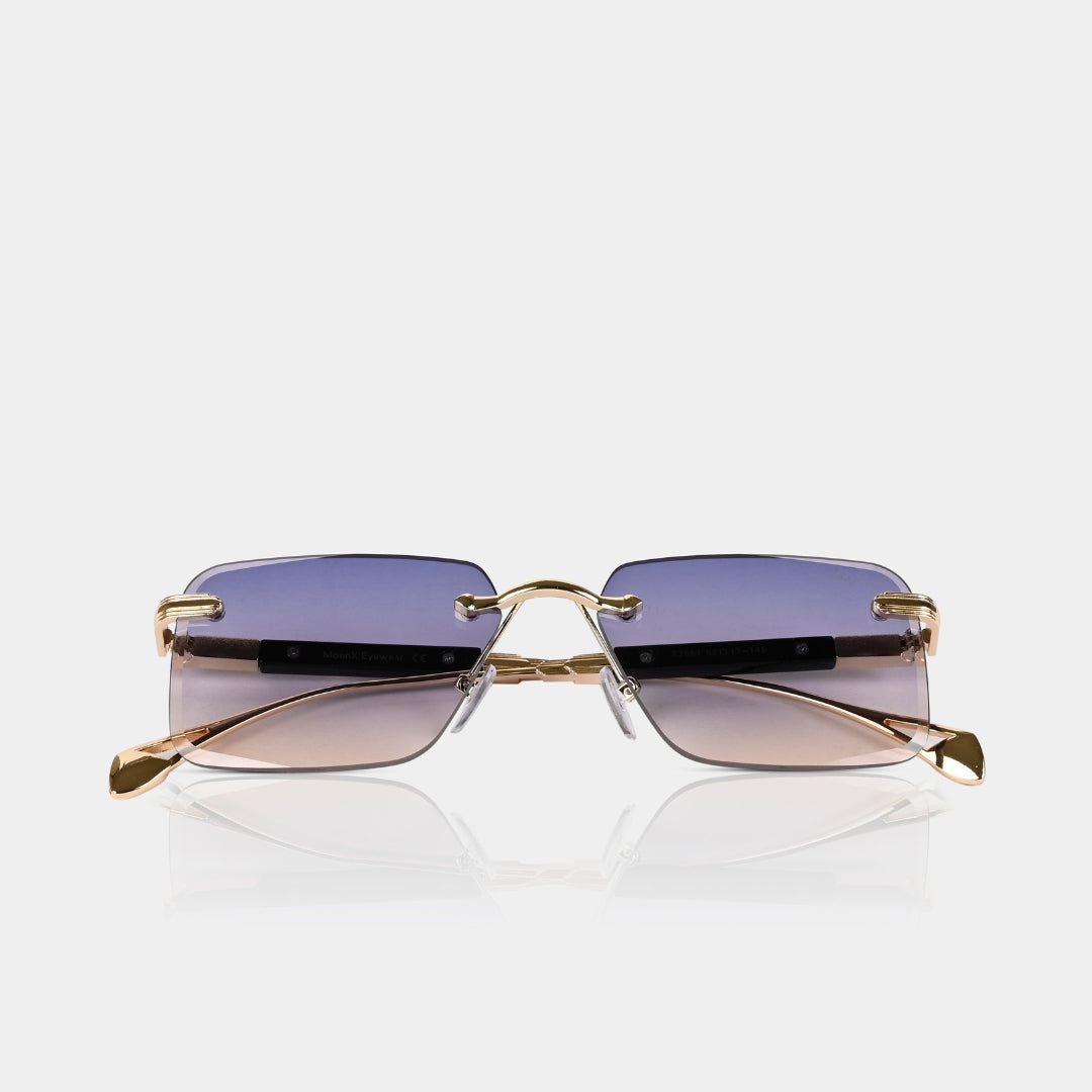 MOONX CALLISTO S3 – UV400 Rimless Rectangular Sunglasses (Unisex)