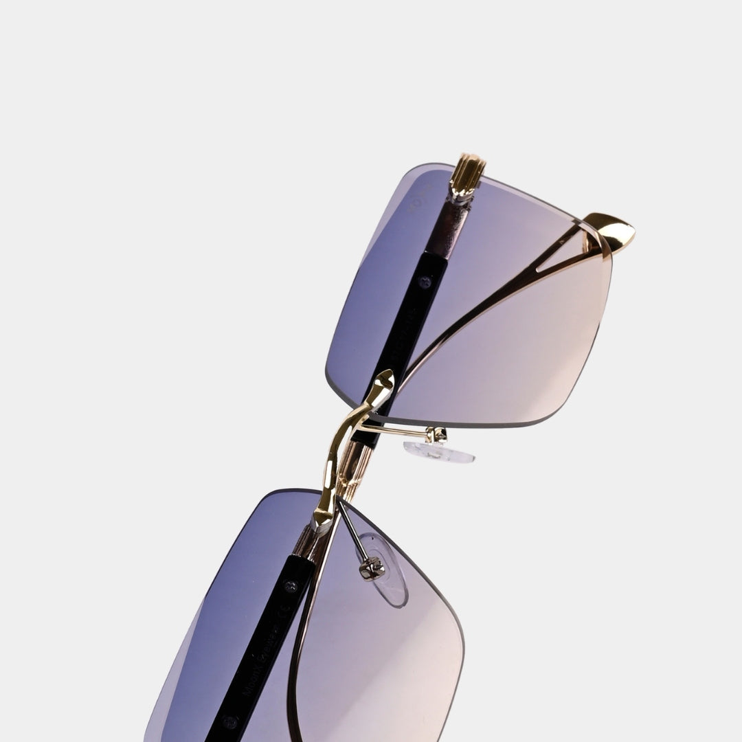 MOONX CALLISTO S3 – UV400 Rimless Rectangular Sunglasses (Unisex)
