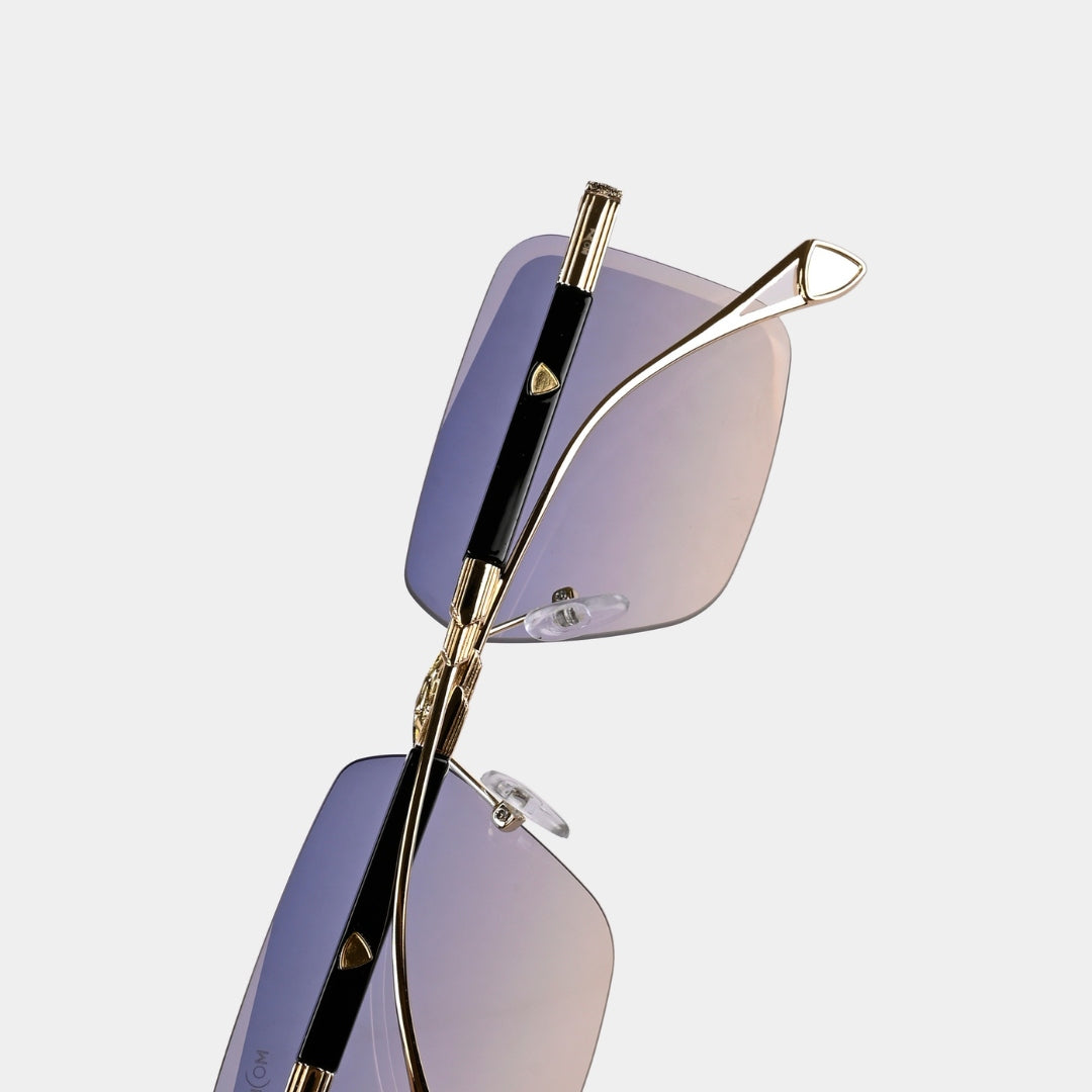 MOONX CALLISTO S3 – UV400 Rimless Rectangular Sunglasses (Unisex)