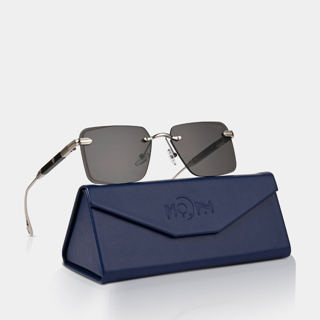 MOONX CALLISTO S2 – UV400 Rimless Rectangular Sunglasses (Unisex)