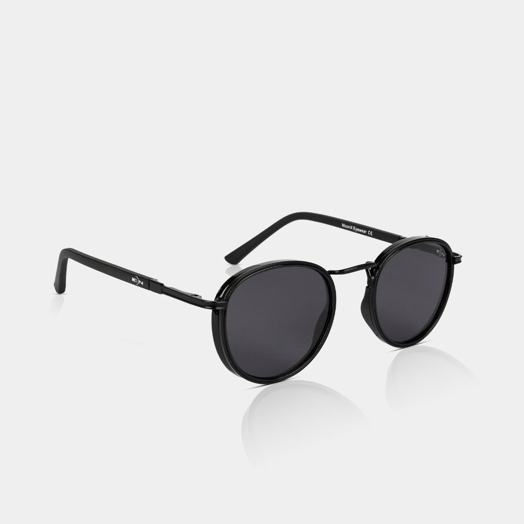 MOONX CLASSIC LUNAR – Polarised Round Inspired-Design Sunglasses (Unisex)