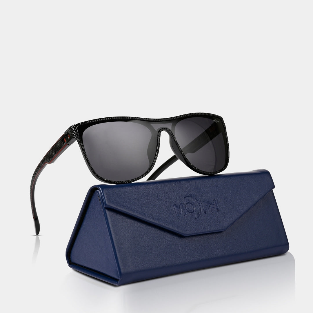 MOONX LYNX S1 – Polarised Classic Rectangular Sunglasses (Unisex)
