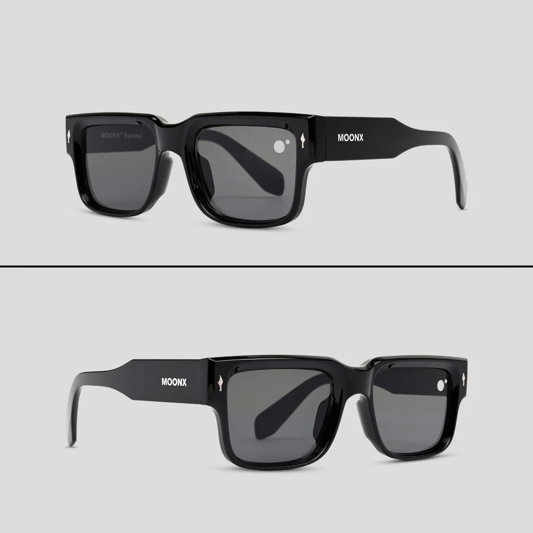 MOONX SUPERMOON S1 – UV400 Rectangular Frame Sunglasses (Unisex)