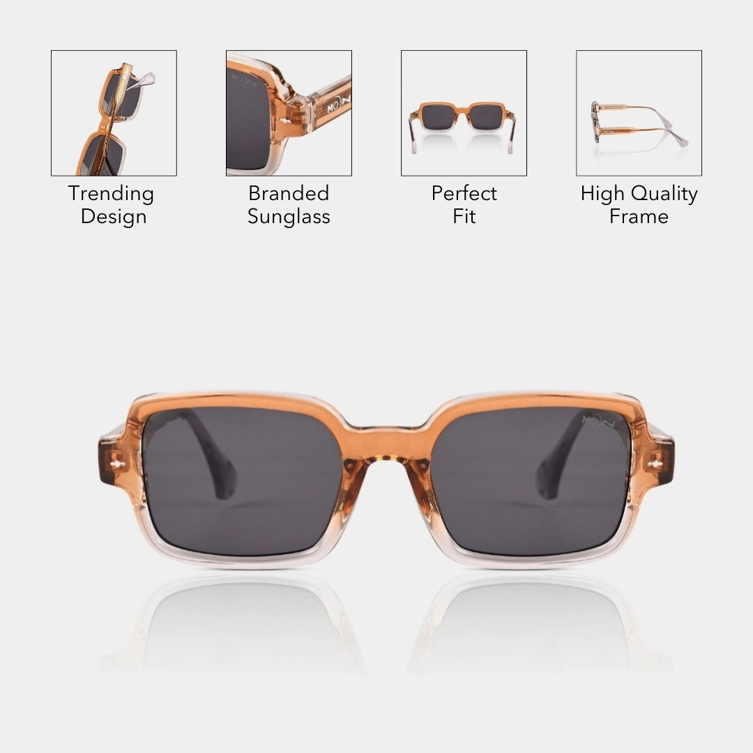 MOONX SELENE S6 – UV400 Square Lifestyle Sunglasses (Unisex)