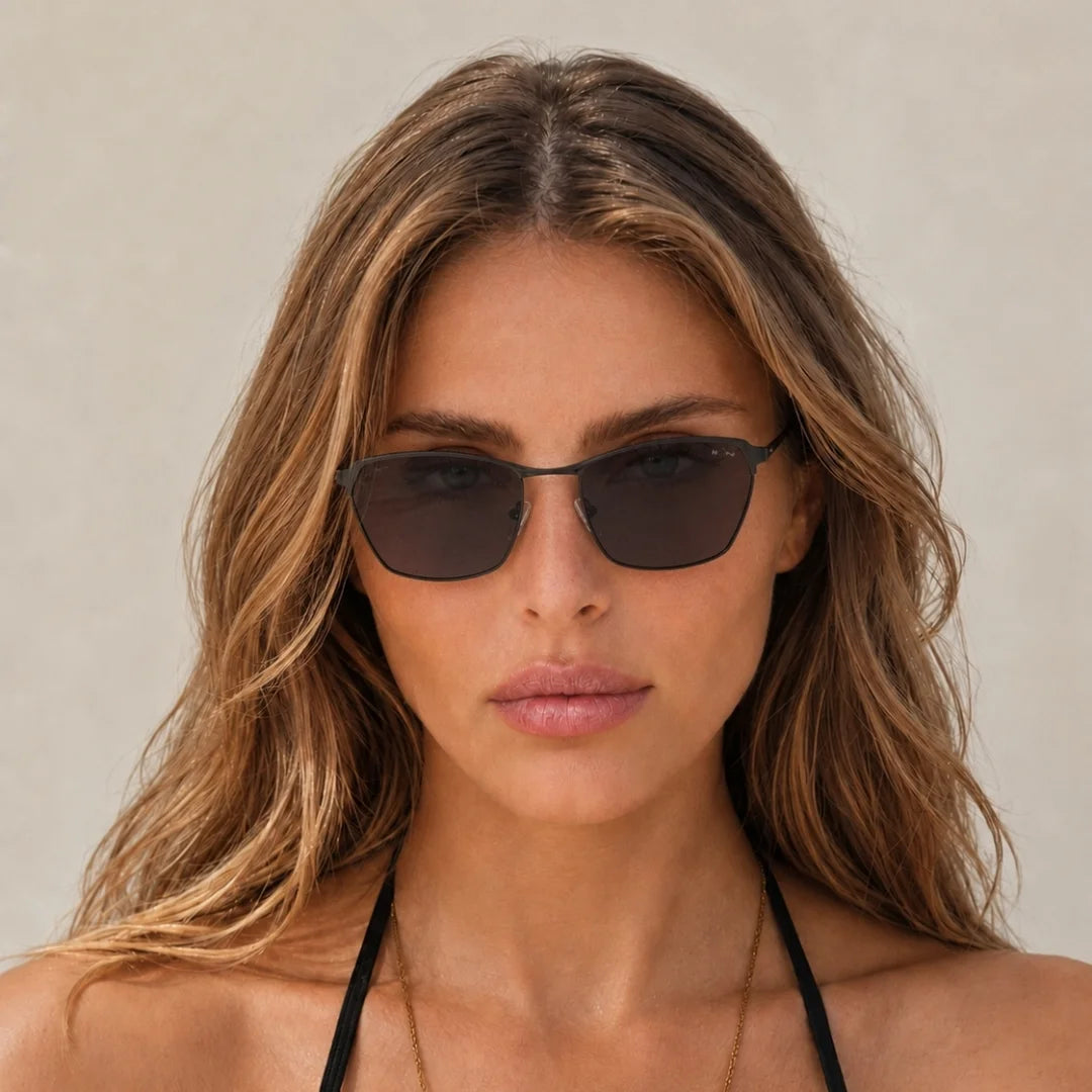 MOONX CLASSIC SLEEK S2 – Polarised Wrap‑Around Retro Sunglasses (Unisex)