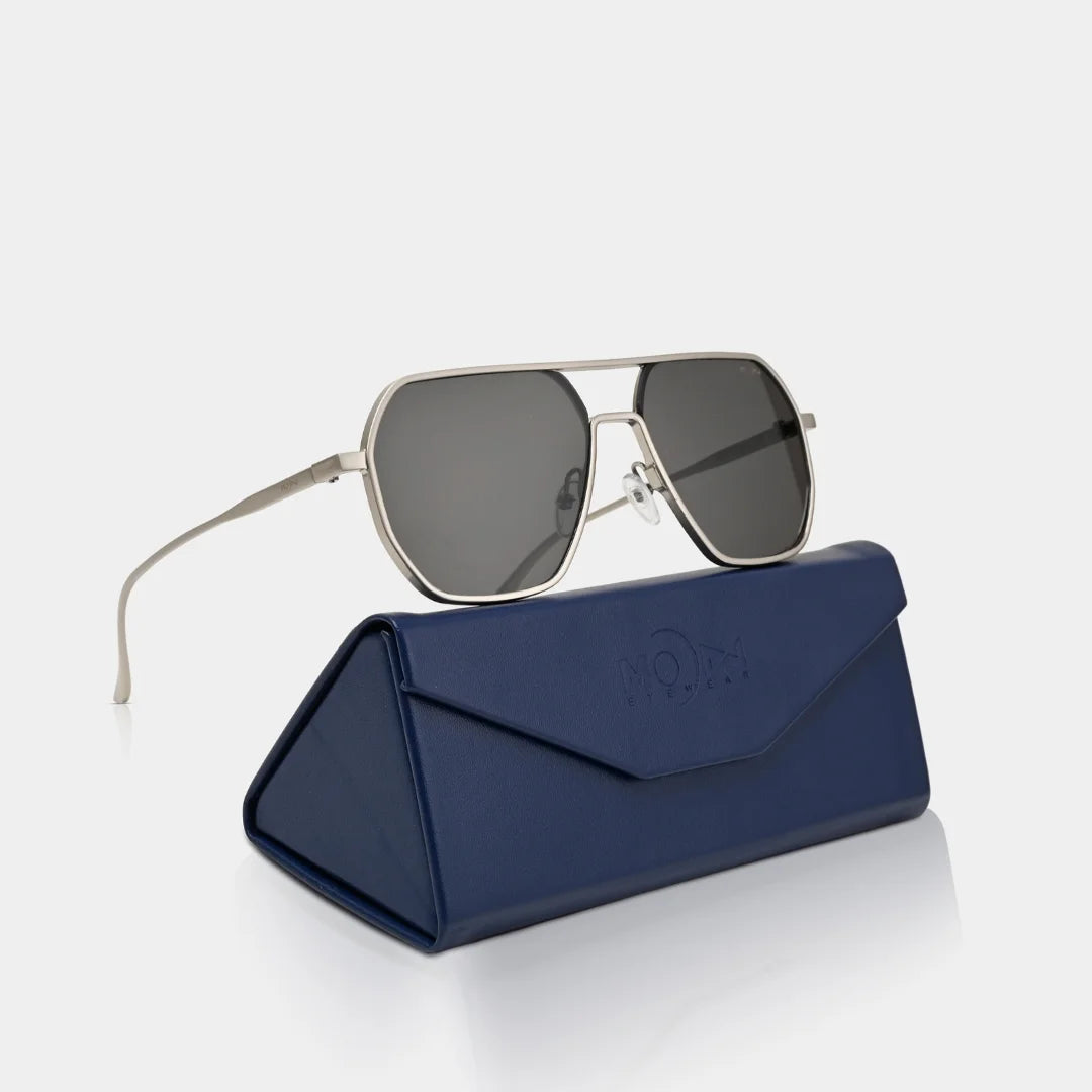 MOONX THYONE S3 – UV400 Aviator Metal Frame Sunglasses (Unisex, Trending)