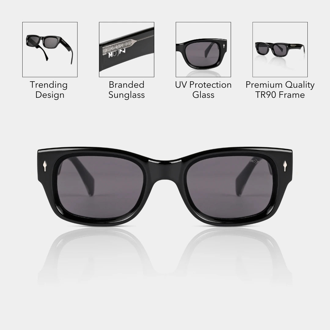 MOONX DARK MATTER S1 – UV400 Modern Design Sunglasses (Unisex, Trending)