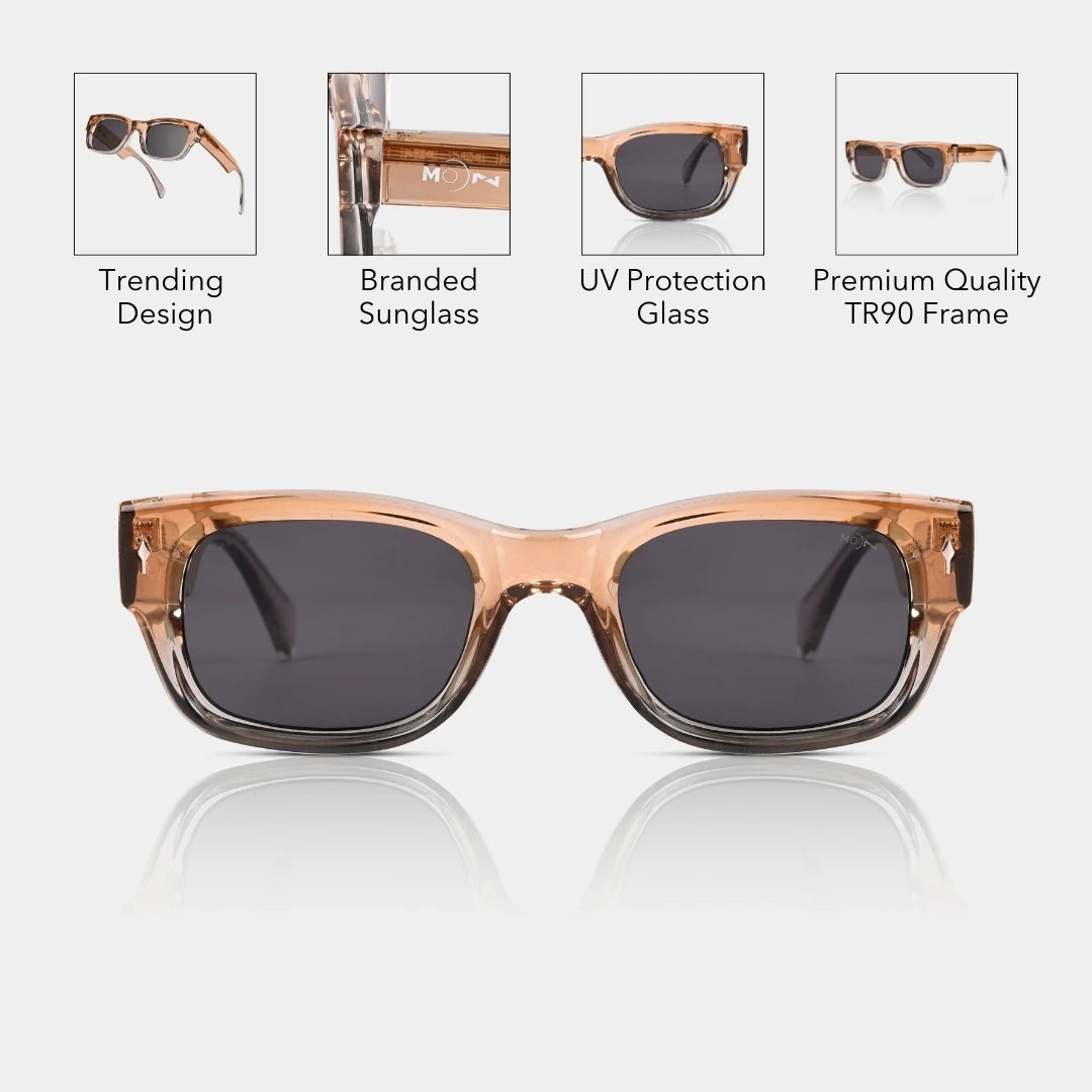 MOONX DARK MATTER (ICONIC) – UV400 Modern Design Sunglasses (Unisex, Trending)