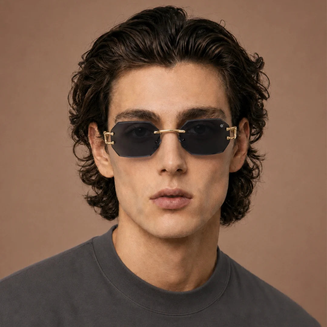 MOONX EUROPA S1 – UV400 Rimless Inspired-Design Sunglasses (Unisex)