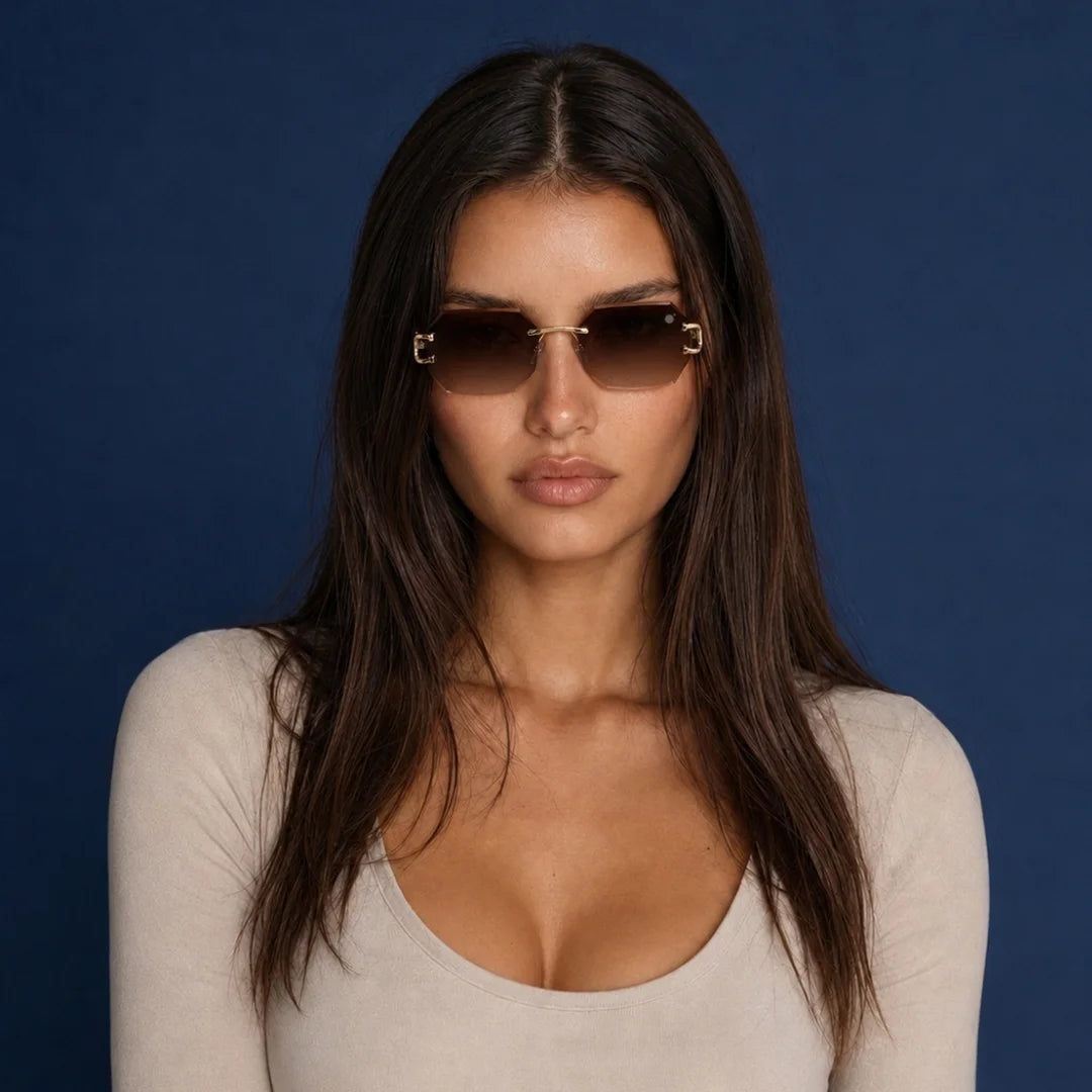 MOONX EUROPA S2 – UV400 Rimless Inspired-Design Sunglasses (Unisex)