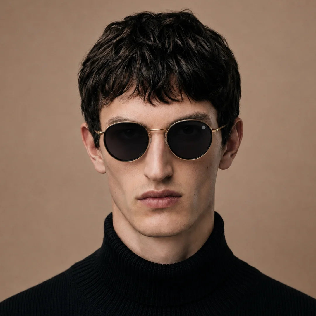 MOONX GALAXY S3– UV400 Round Luxury Metal Sunglasses (Unisex)