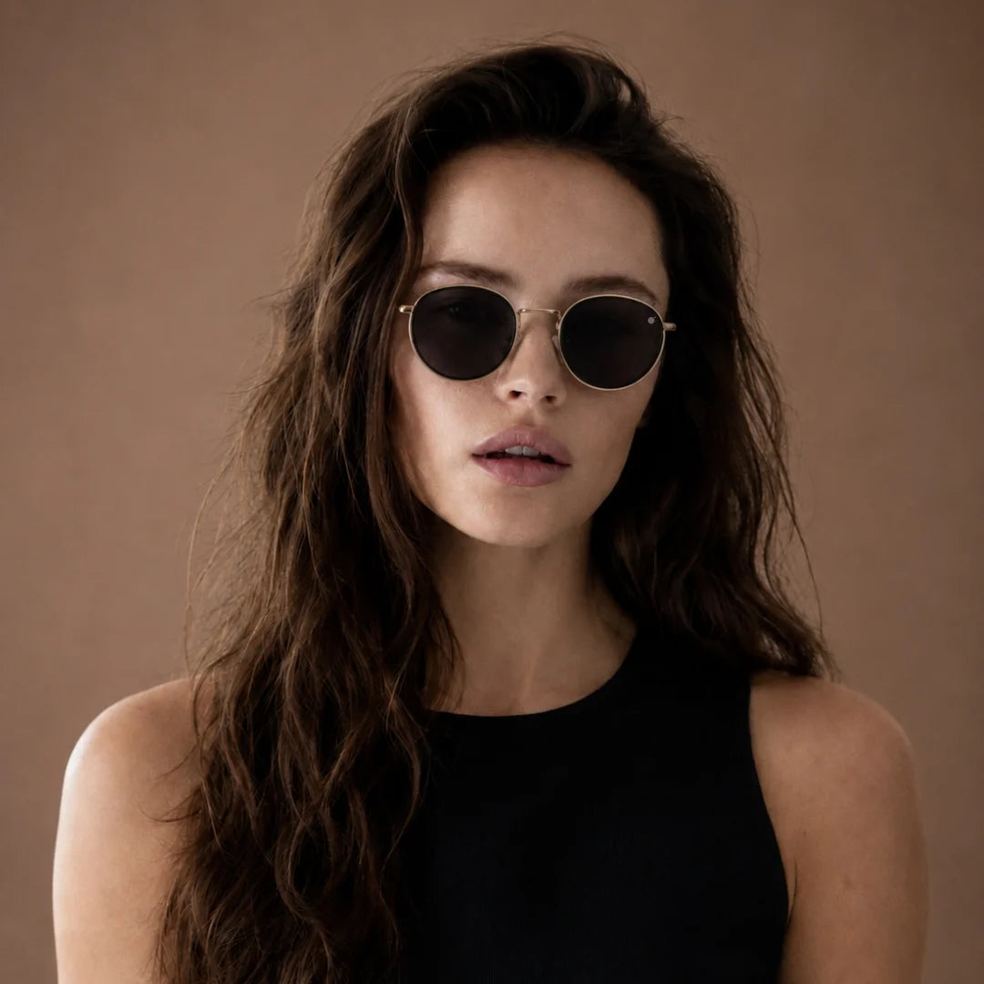 MOONX GALAXY S3– UV400 Round Luxury Metal Sunglasses (Unisex)