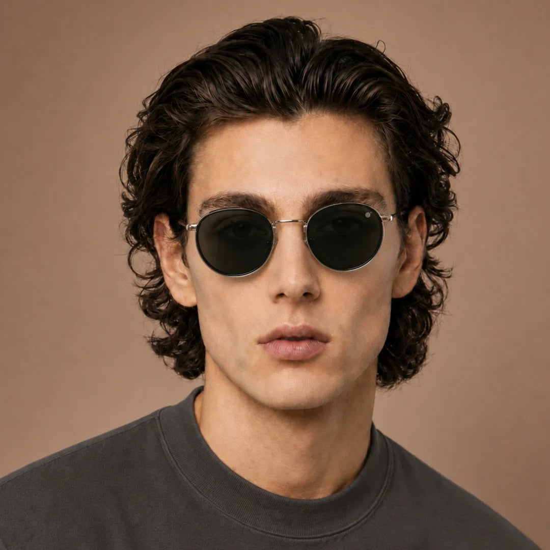 MOONX GALAXY S15 – UV400 Round Metal Luxury Sunglasses (Unisex)