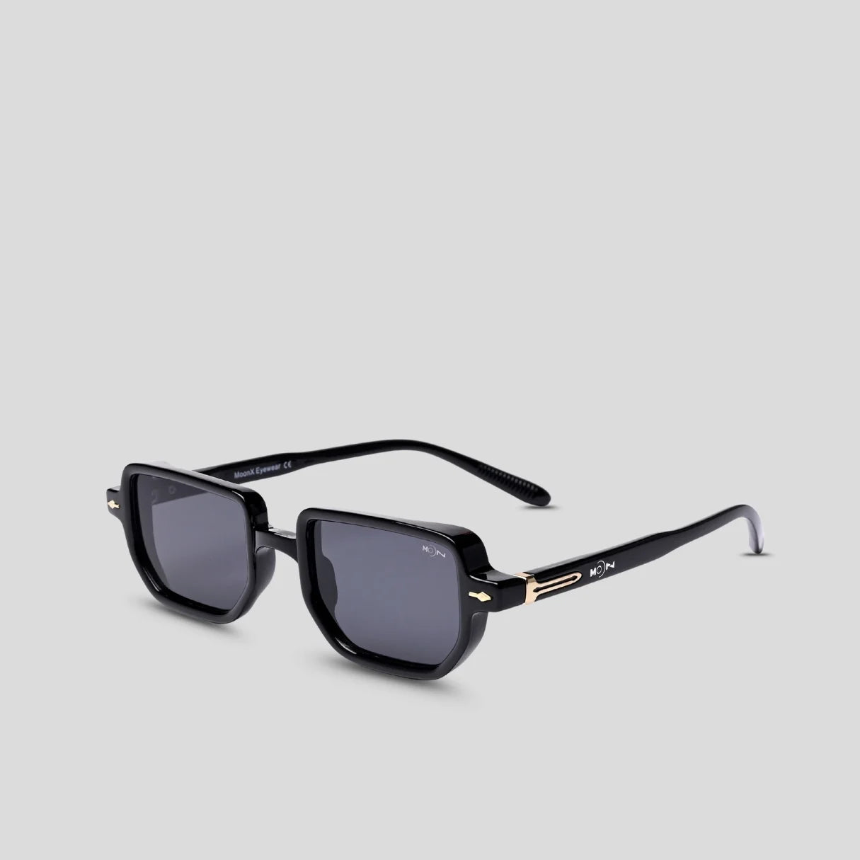 MOONX PHOENIX S1 – UV400 Transparent Rectangular Sunglasses (Unisex)