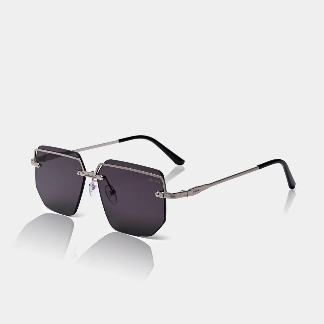 MOONX DEIMOS S2 – Futuristic Metal Frame Sunglasses (Unisex)