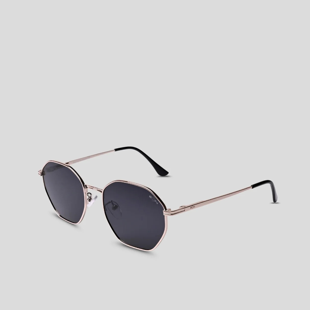 MOONX MIRANDA S2 – UV400 Geometric Round Metal Sunglasses (Unisex)