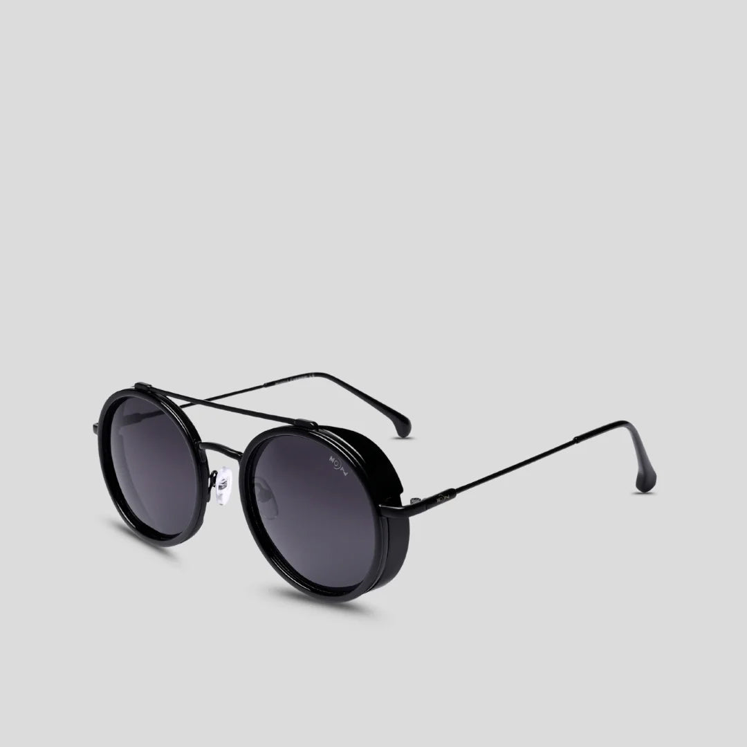 MOONX CLASSIC ROUND – Polarised Round Metal Frame Sunglasses (Unisex)