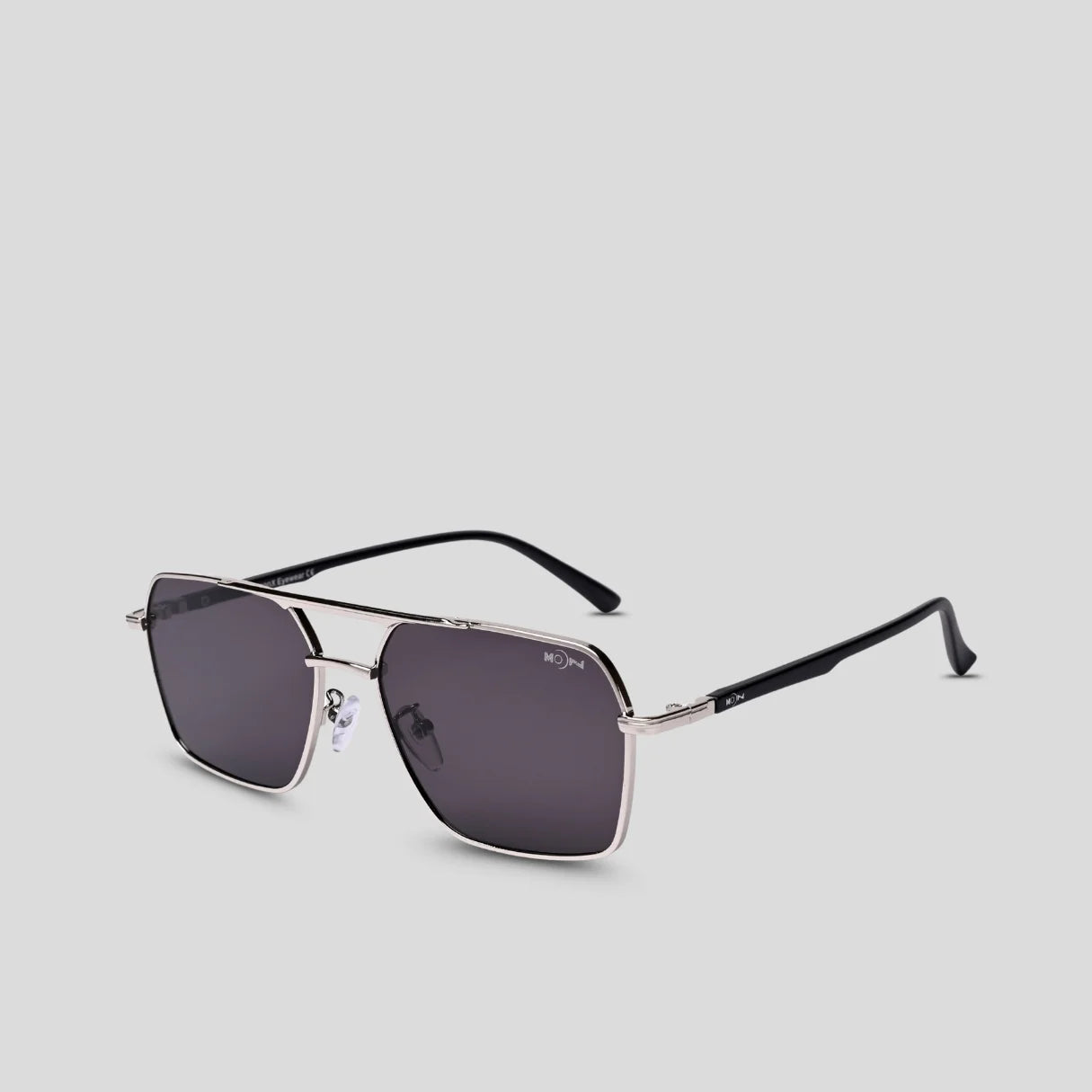 MOONX PHOBOS S1 – UV400 Rectangular Metal Sunglasses (Unisex)
