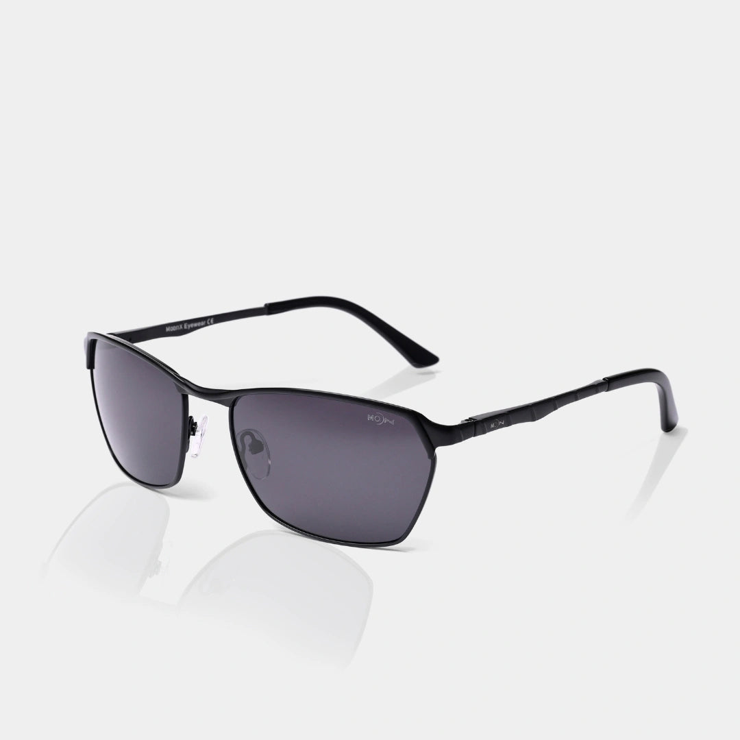 MOONX CLASSIC SLEEK S2 – Polarised Wrap‑Around Retro Sunglasses (Unisex)