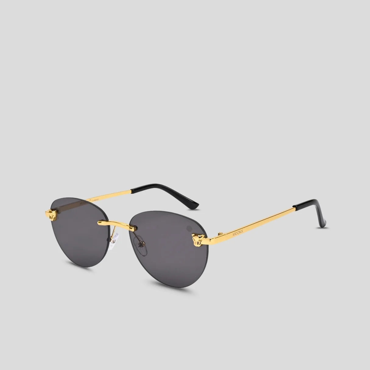 MOONX HIMALIA S1 - UV400 Rimless Oval Sunglasses