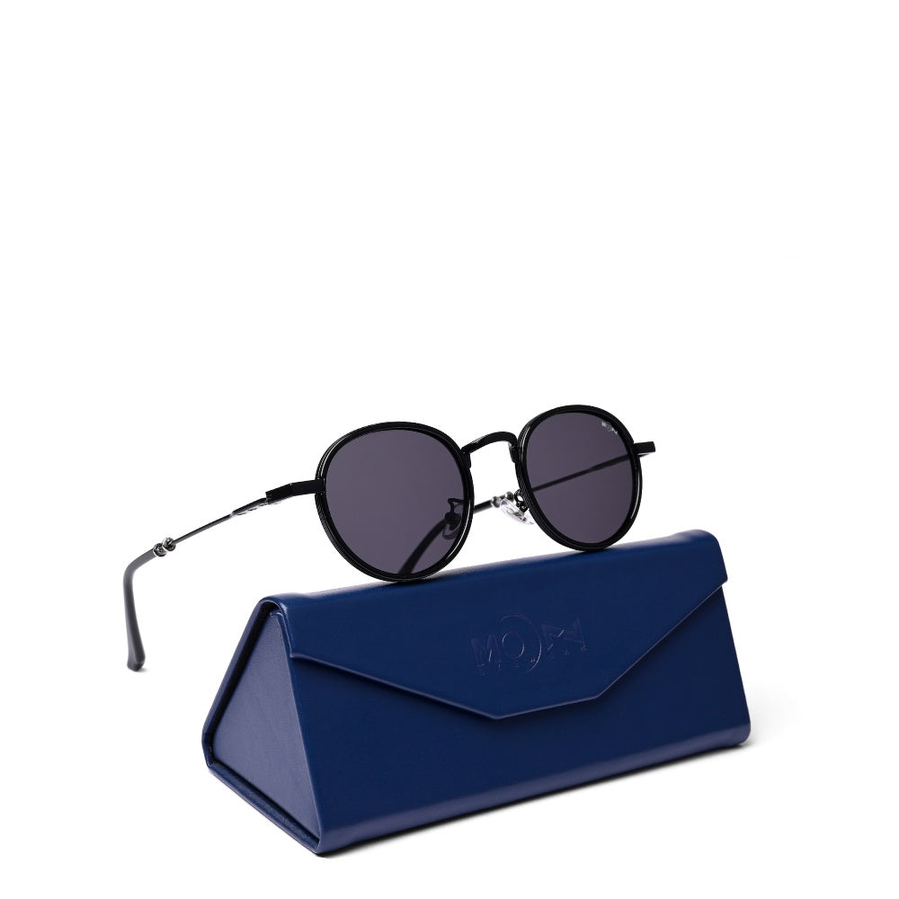 MOONX MOONSHINE S1 – Polarised Classic Round Metal Sunglasses (Unisex)