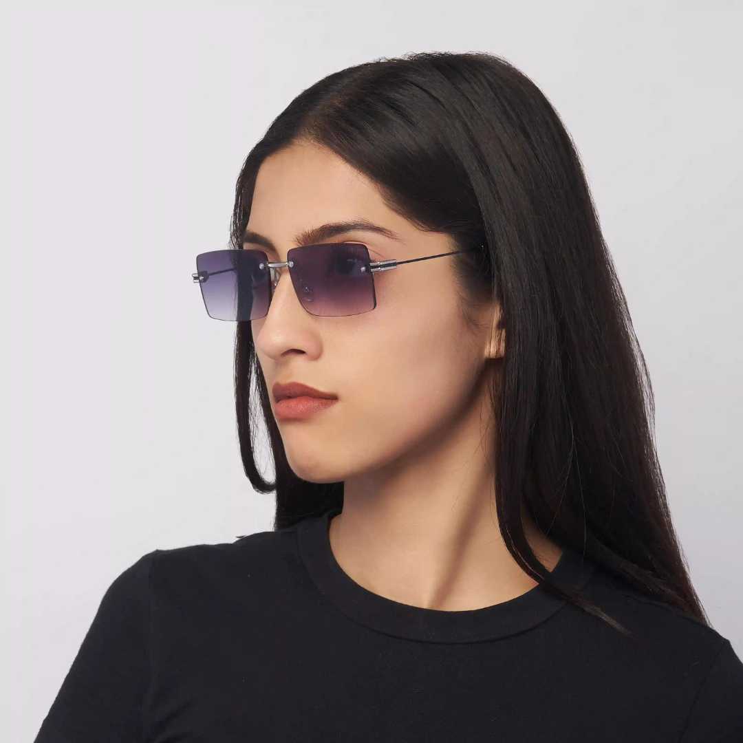 MOONX STARMADE S3 – Polarised Rimless Rectangular Sunglasses (Unisex)